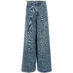 Blue Cotton Jeans Denim