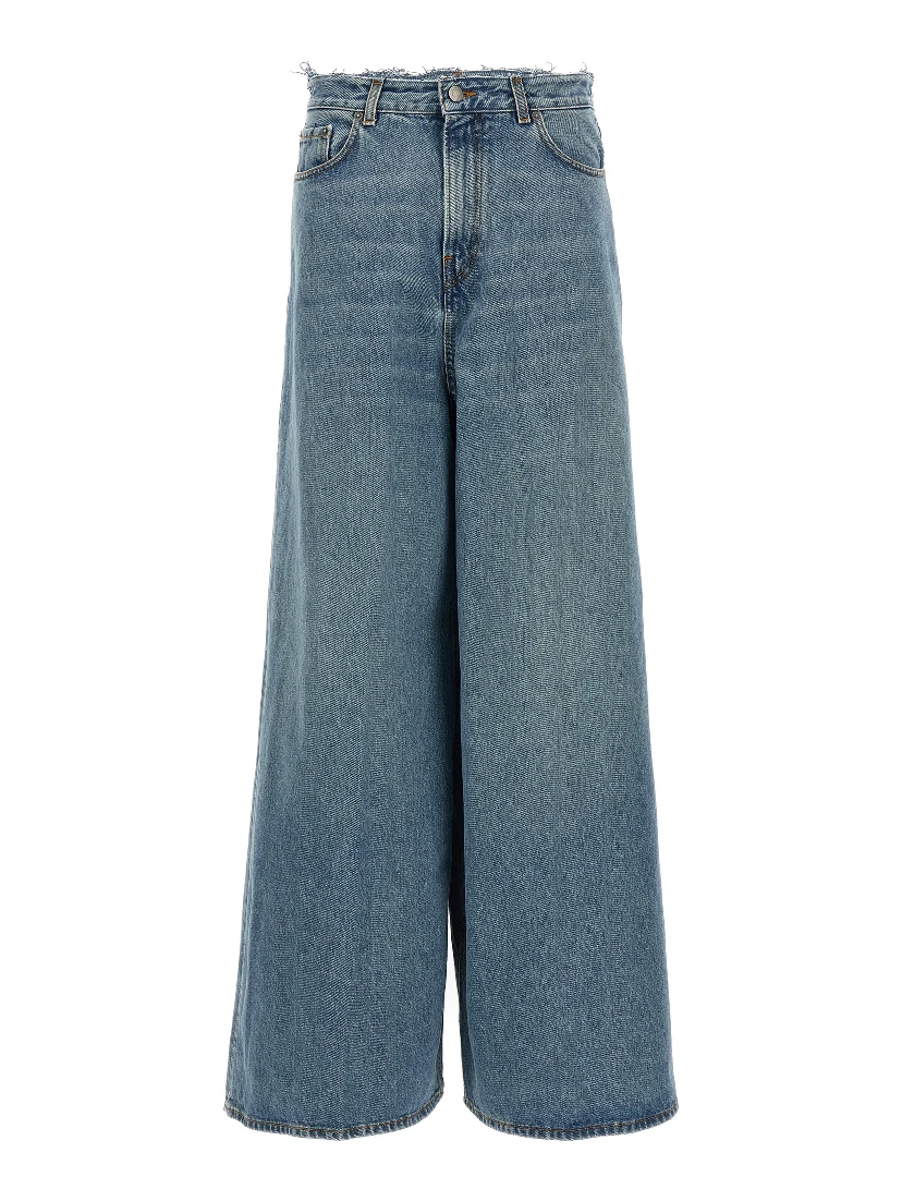 Blue Cotton Jeans Denim
