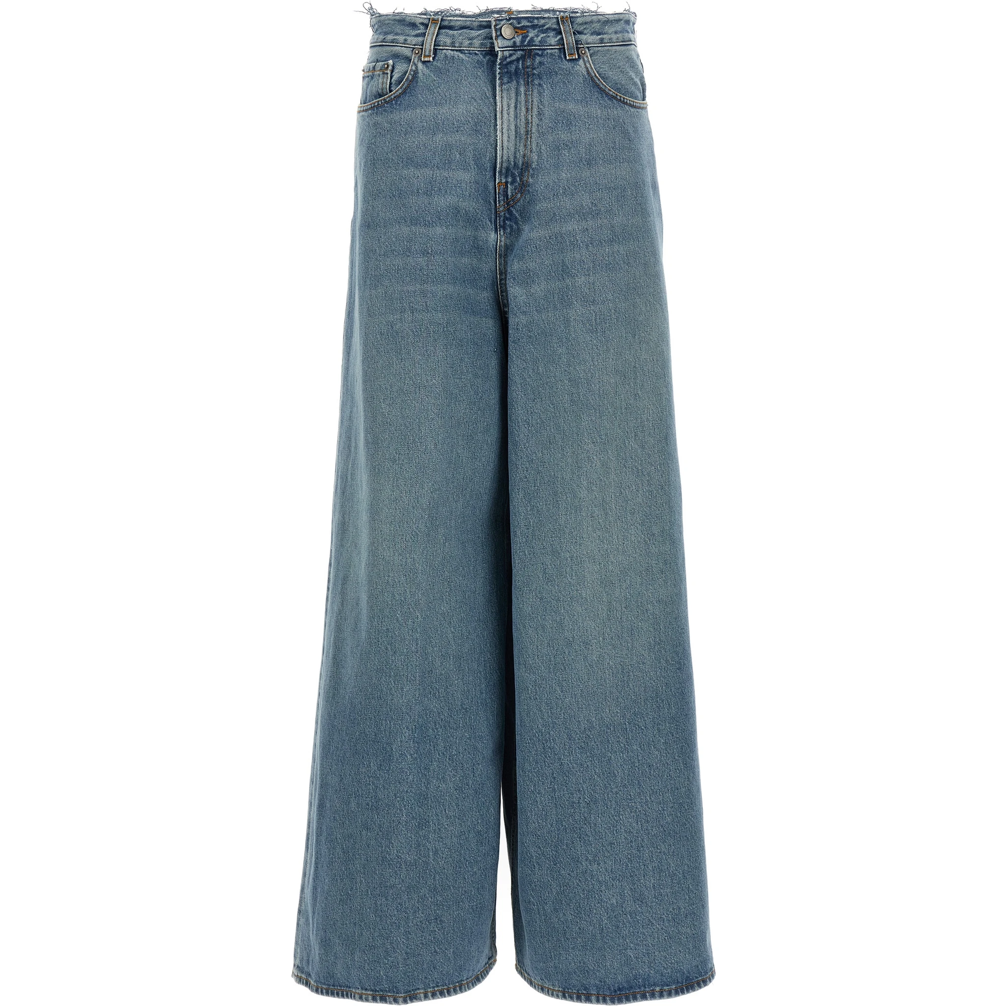 Blue Cotton Jeans Denim