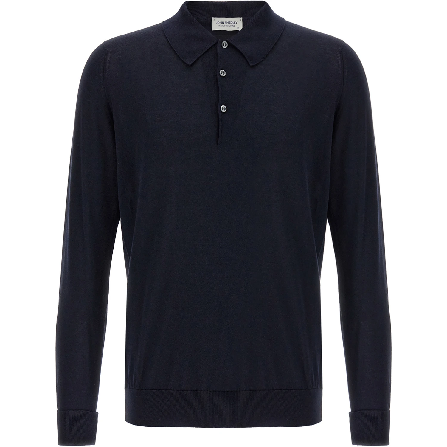 Blue Cotton Polo Shirt