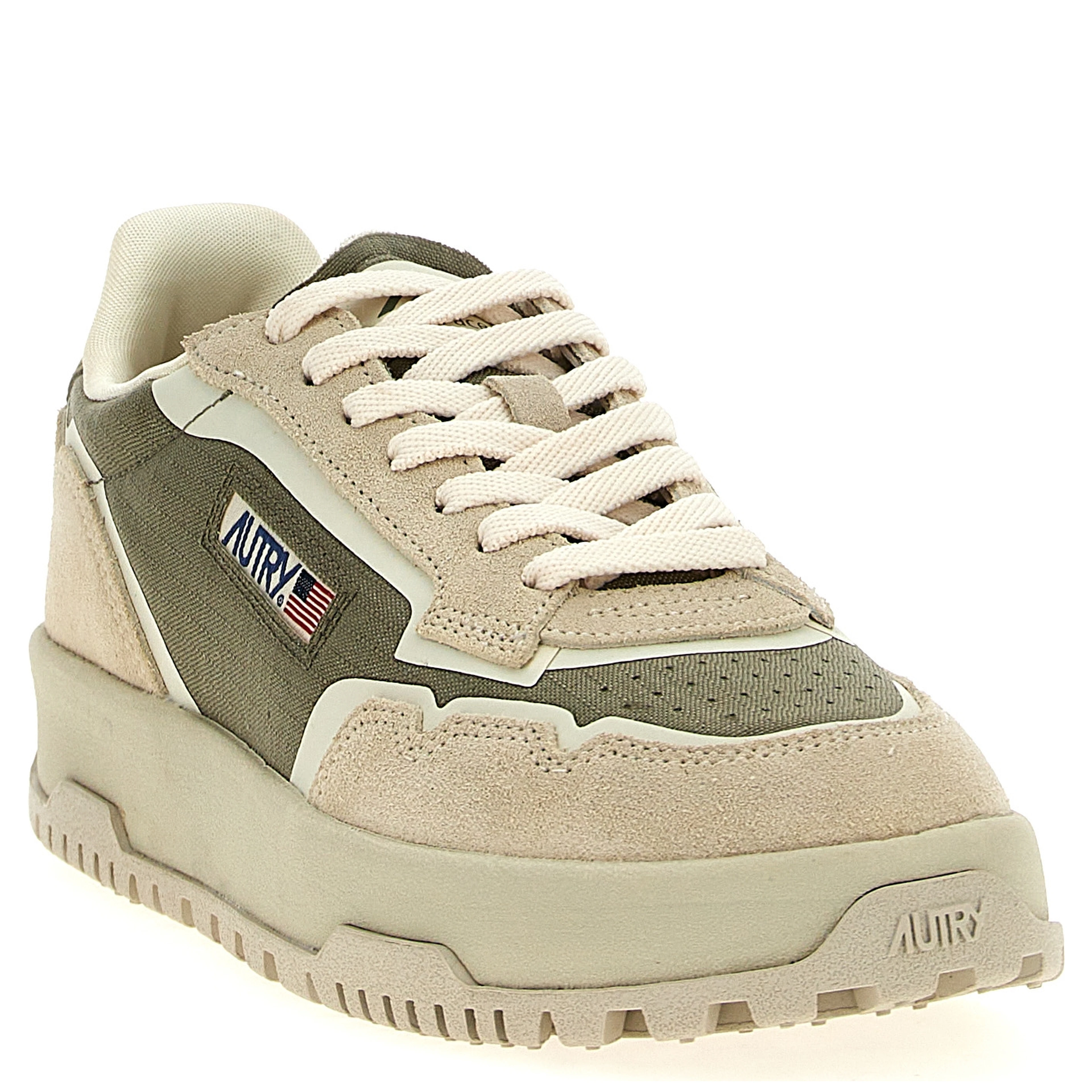 Multicolor Nylon Low Top Sneakers