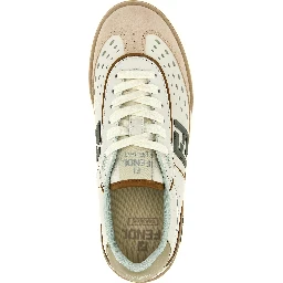 Beige Leather Sneakers