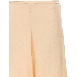Multicolor Silk Midi Skirt