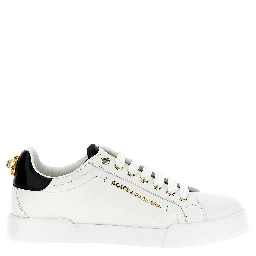 Bicolor Calfskin Low Top Sneakers