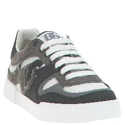 Gray Calfskin Athletic Sneakers