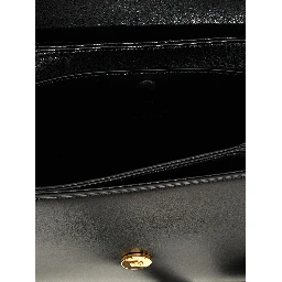 Black Calfskin Shoulder Bag
