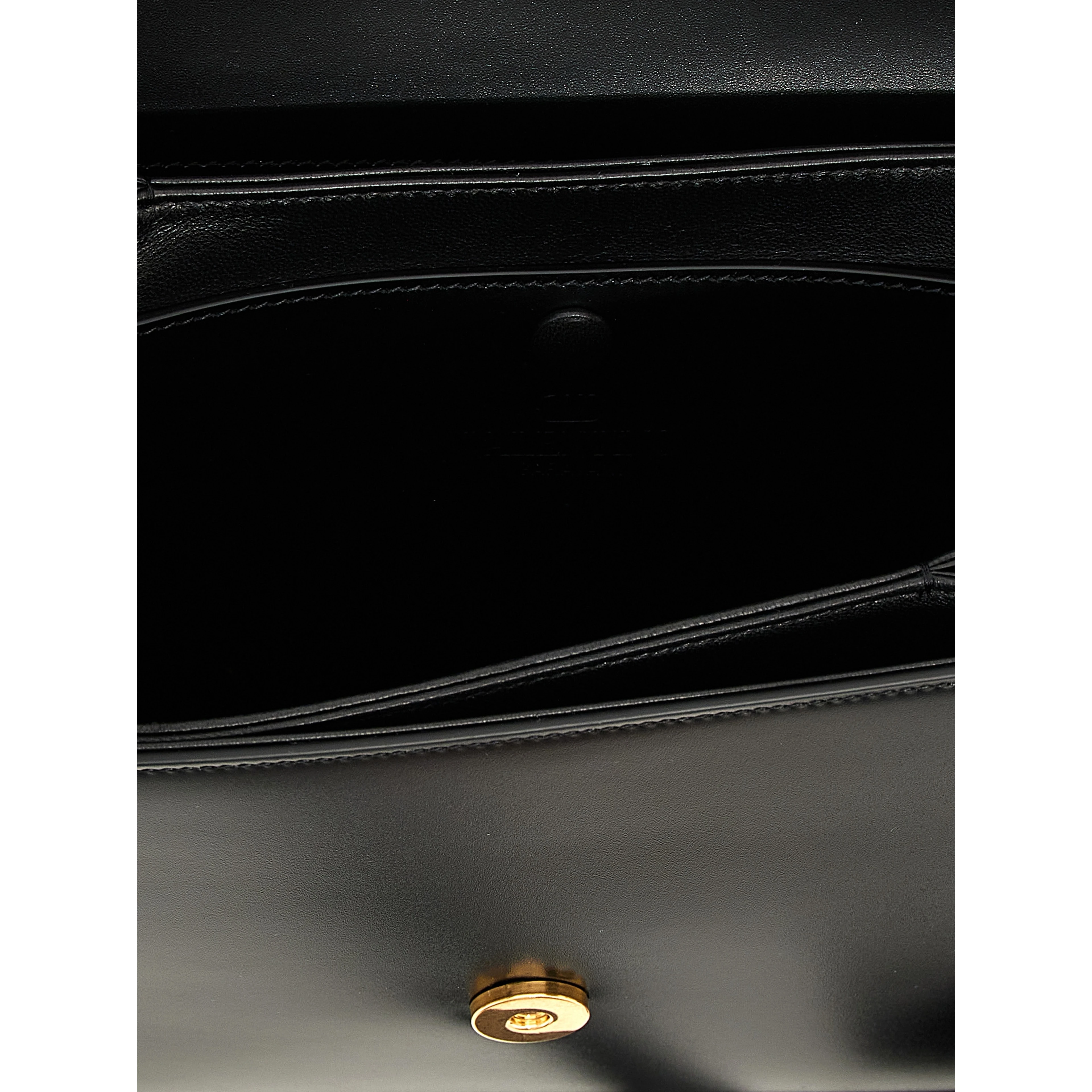 Black Calfskin Shoulder Bag