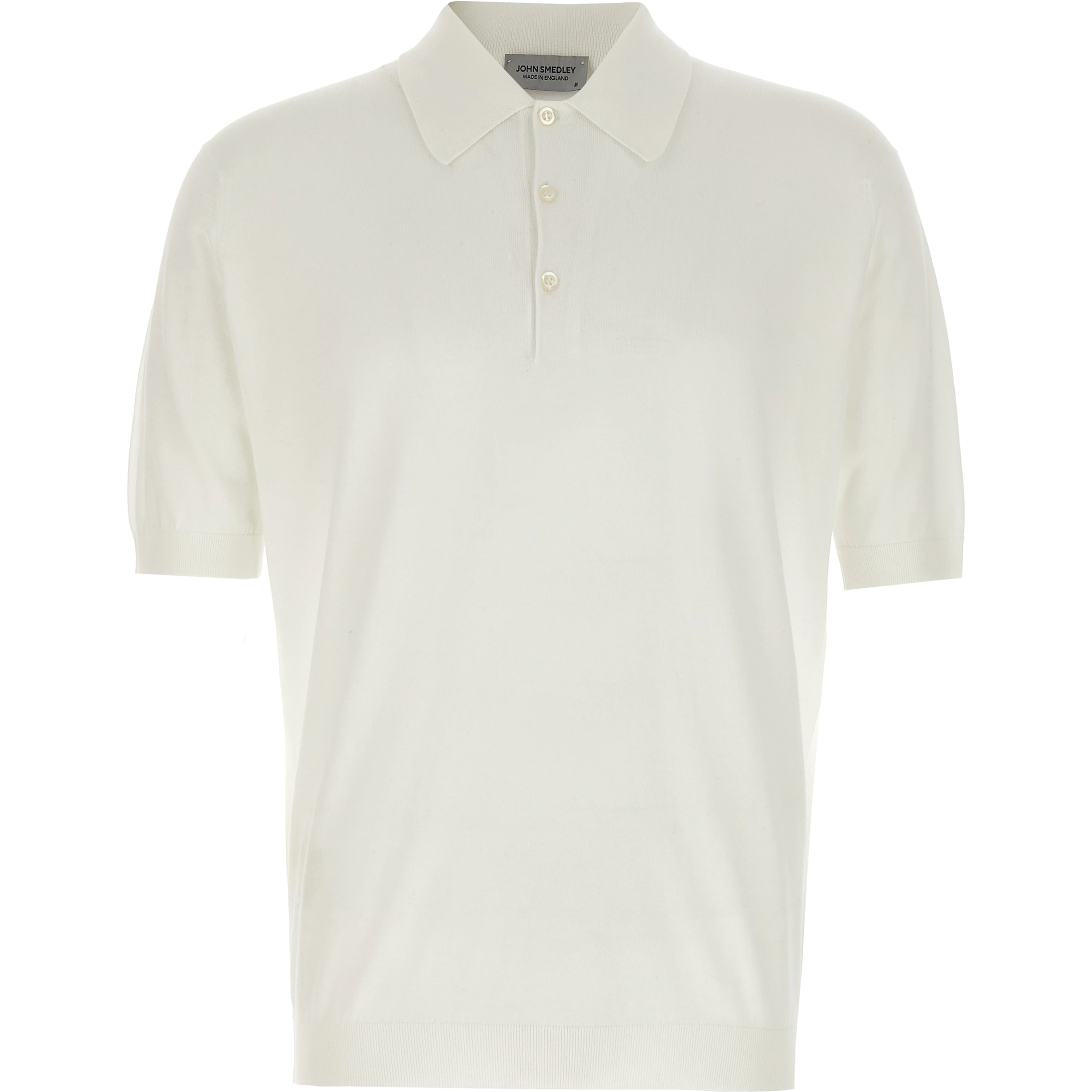 White Cotton Polo Shirt