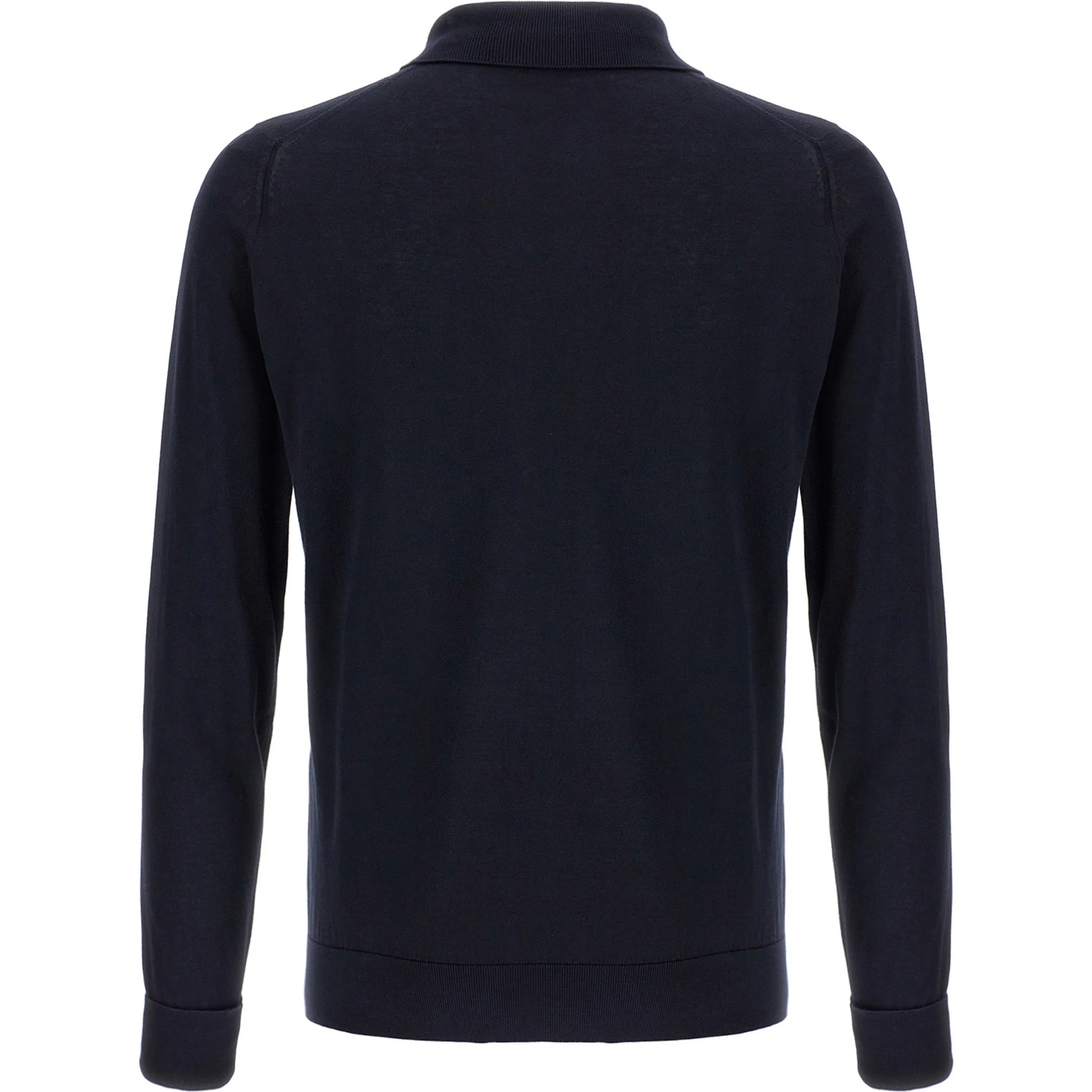 Blue Cotton Polo Shirt