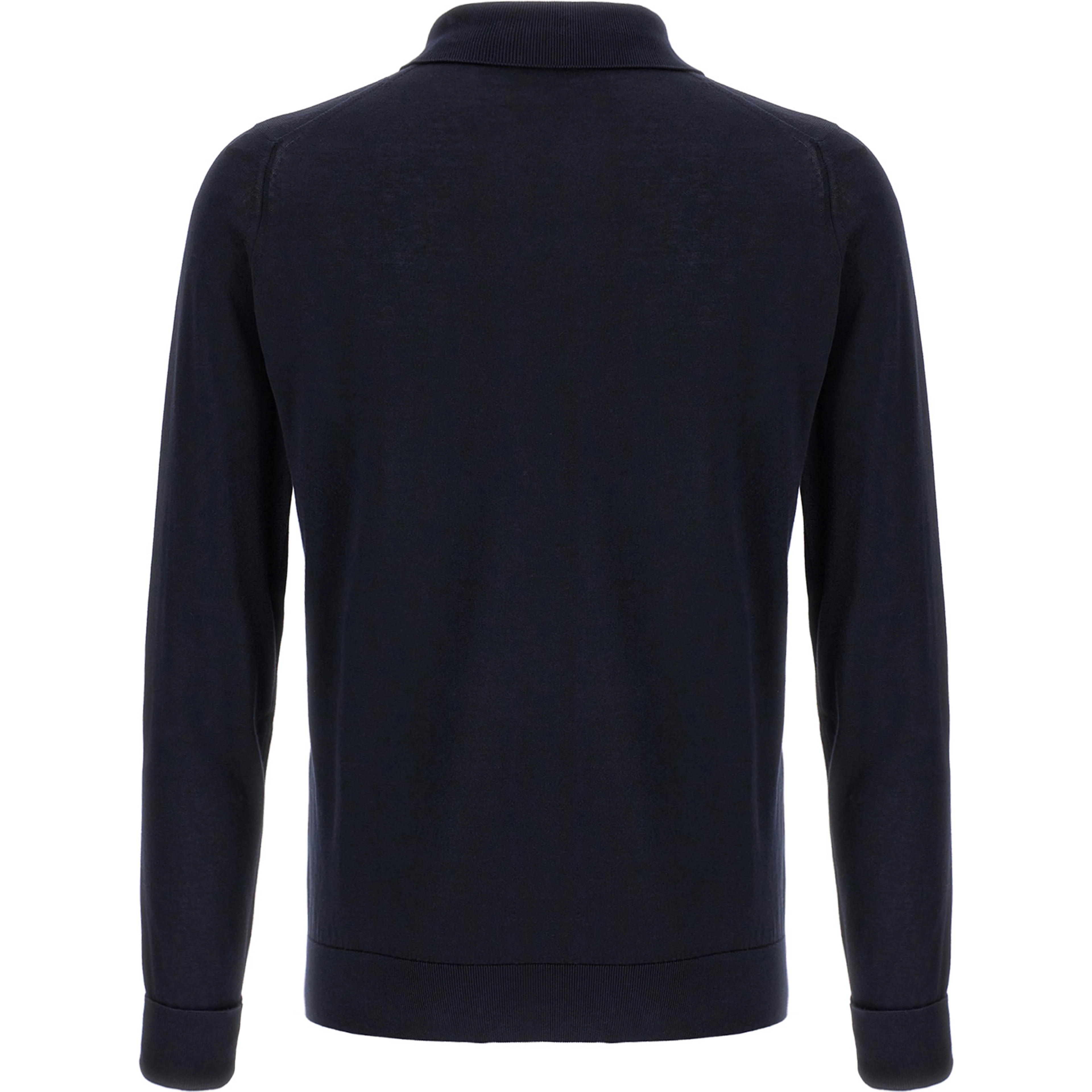 Blue Cotton Polo Shirt