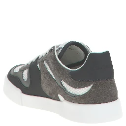 Gray Calfskin Athletic Sneakers