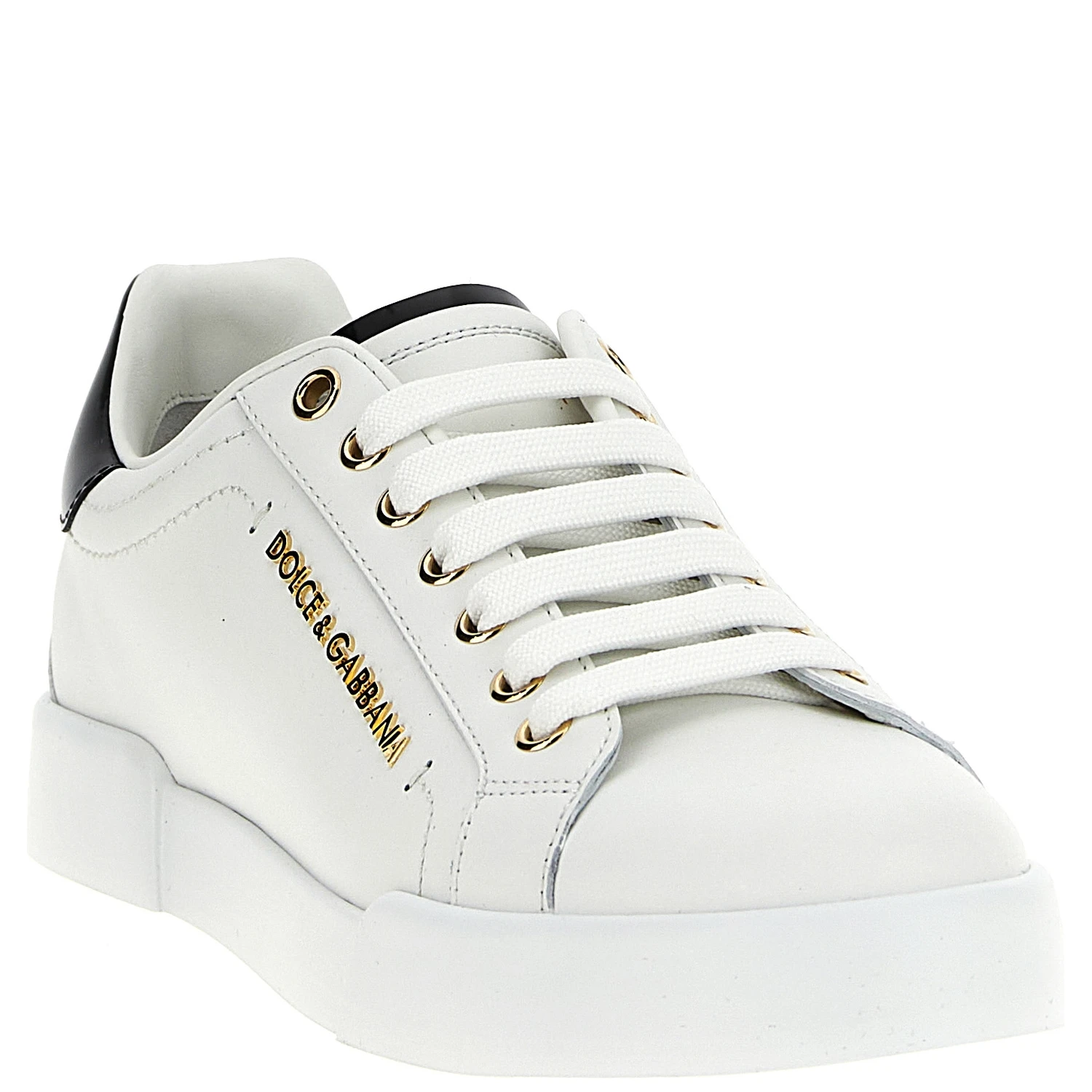 Bicolor Calfskin Low Top Sneakers