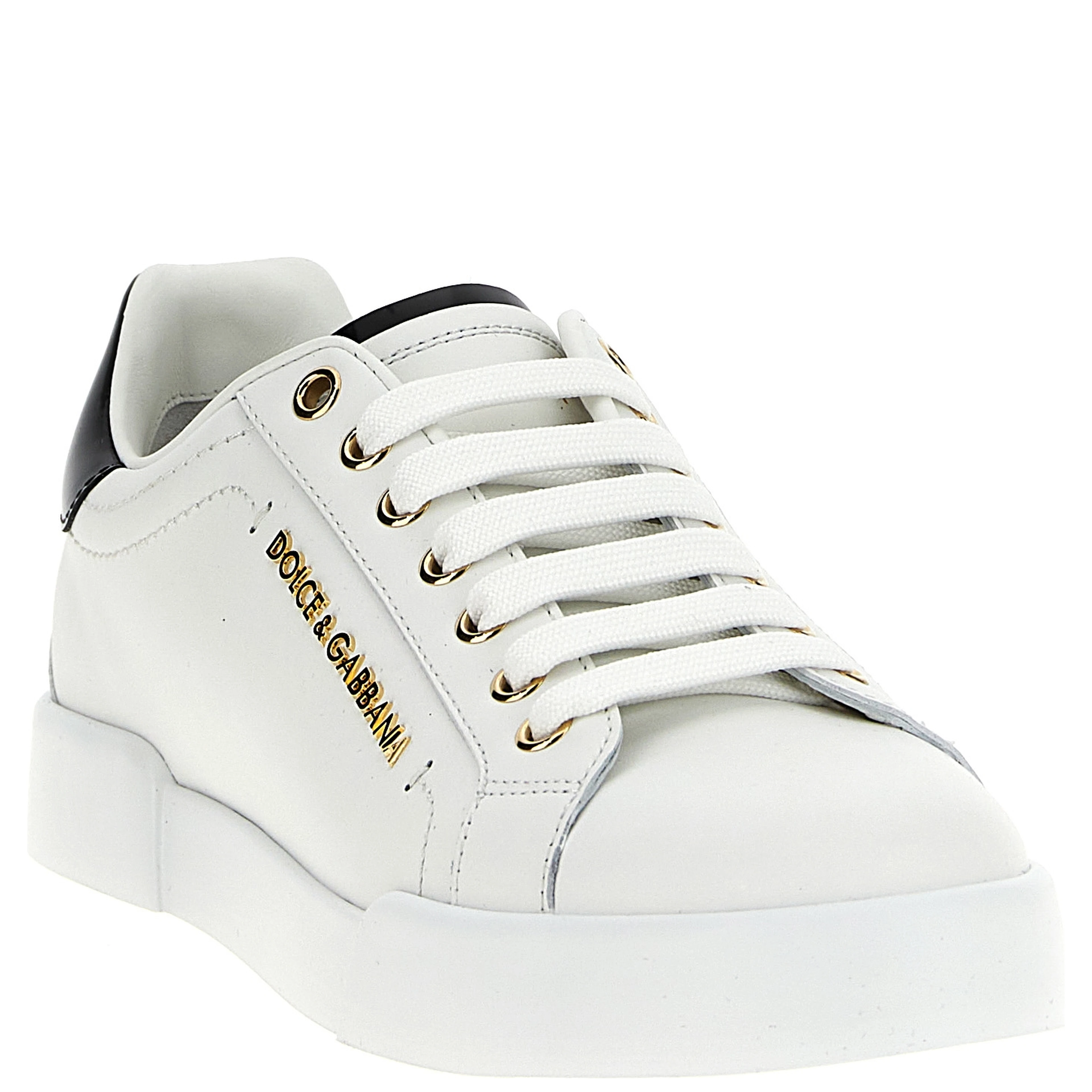 Bicolor Calfskin Low Top Sneakers