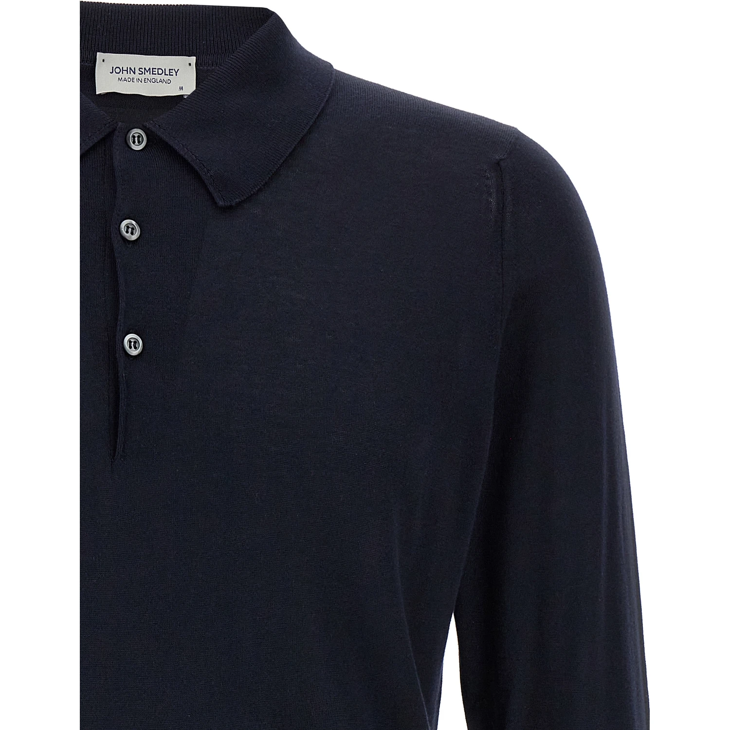 Blue Cotton Polo Shirt