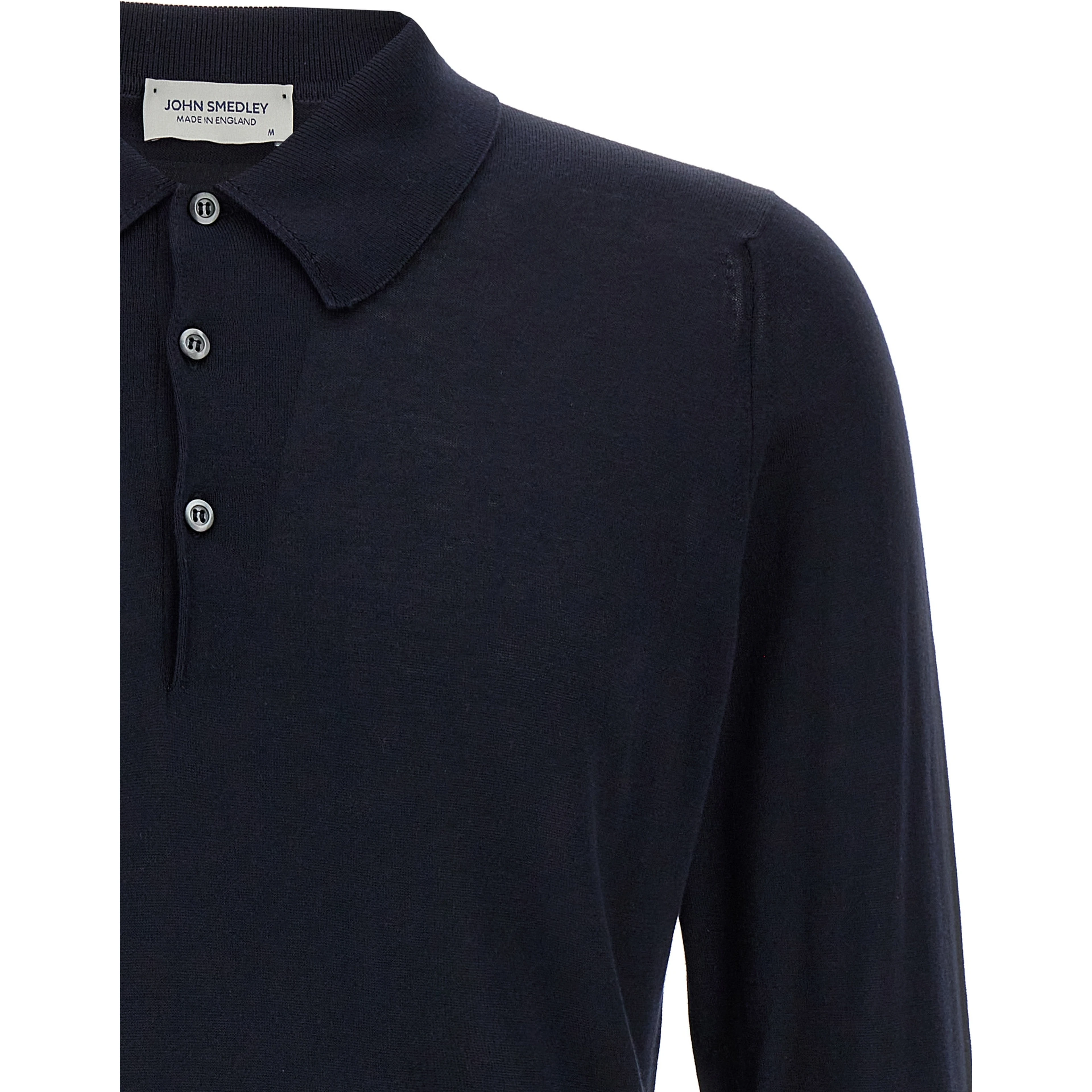 Blue Cotton Polo Shirt