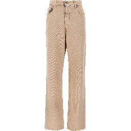 Multicolor Cotton Straight-Leg Jeans