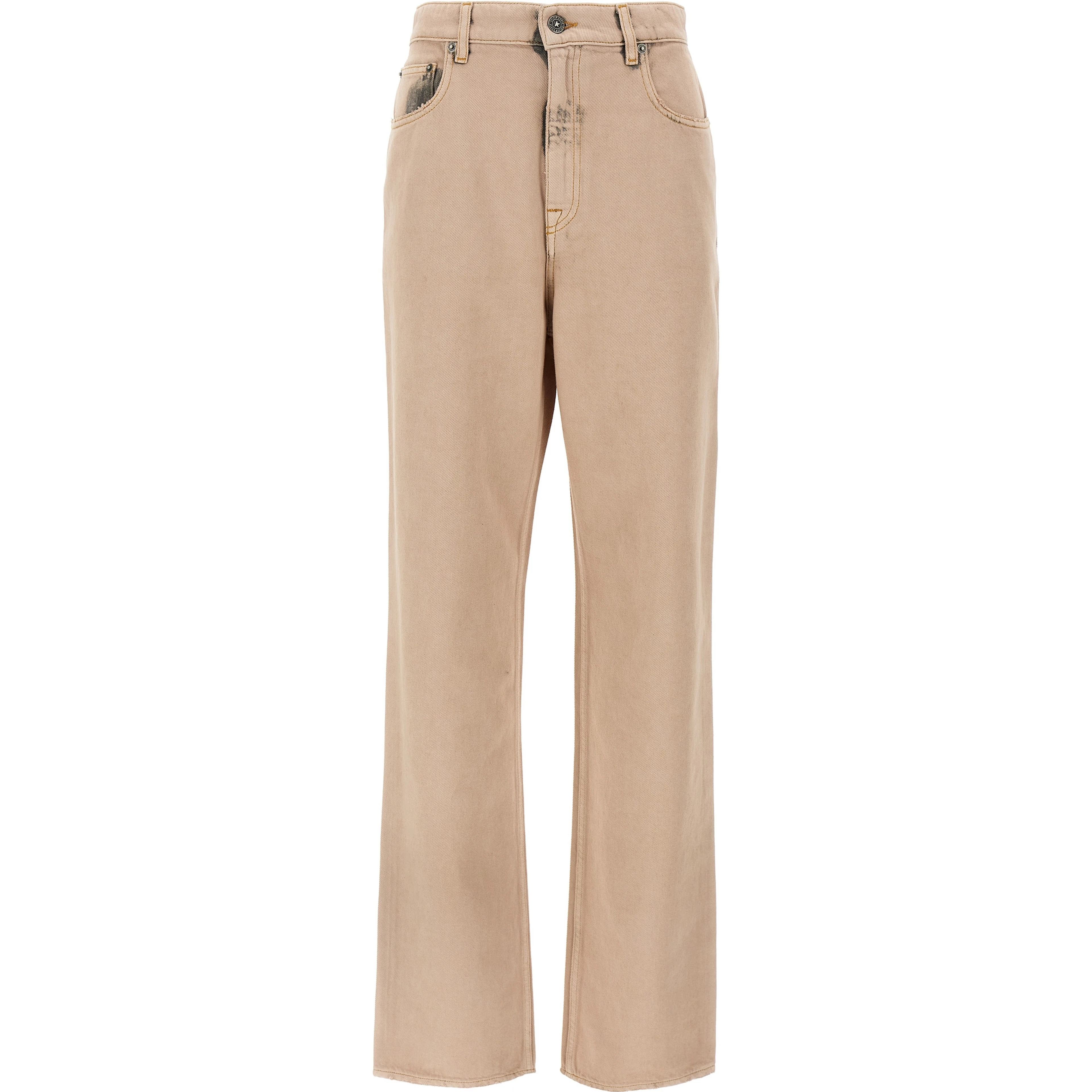 Multicolor Cotton Straight-Leg Jeans