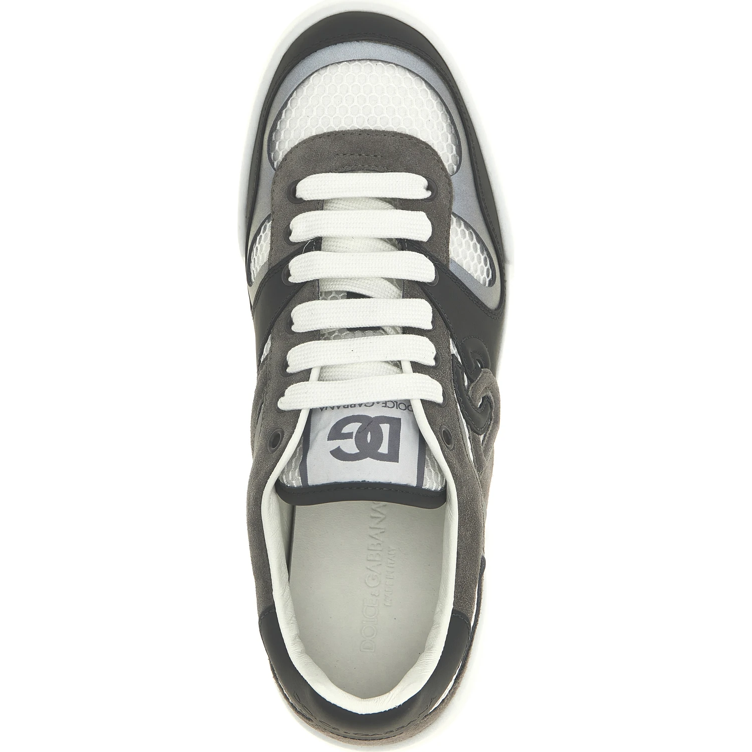 Gray Calfskin Athletic Sneakers