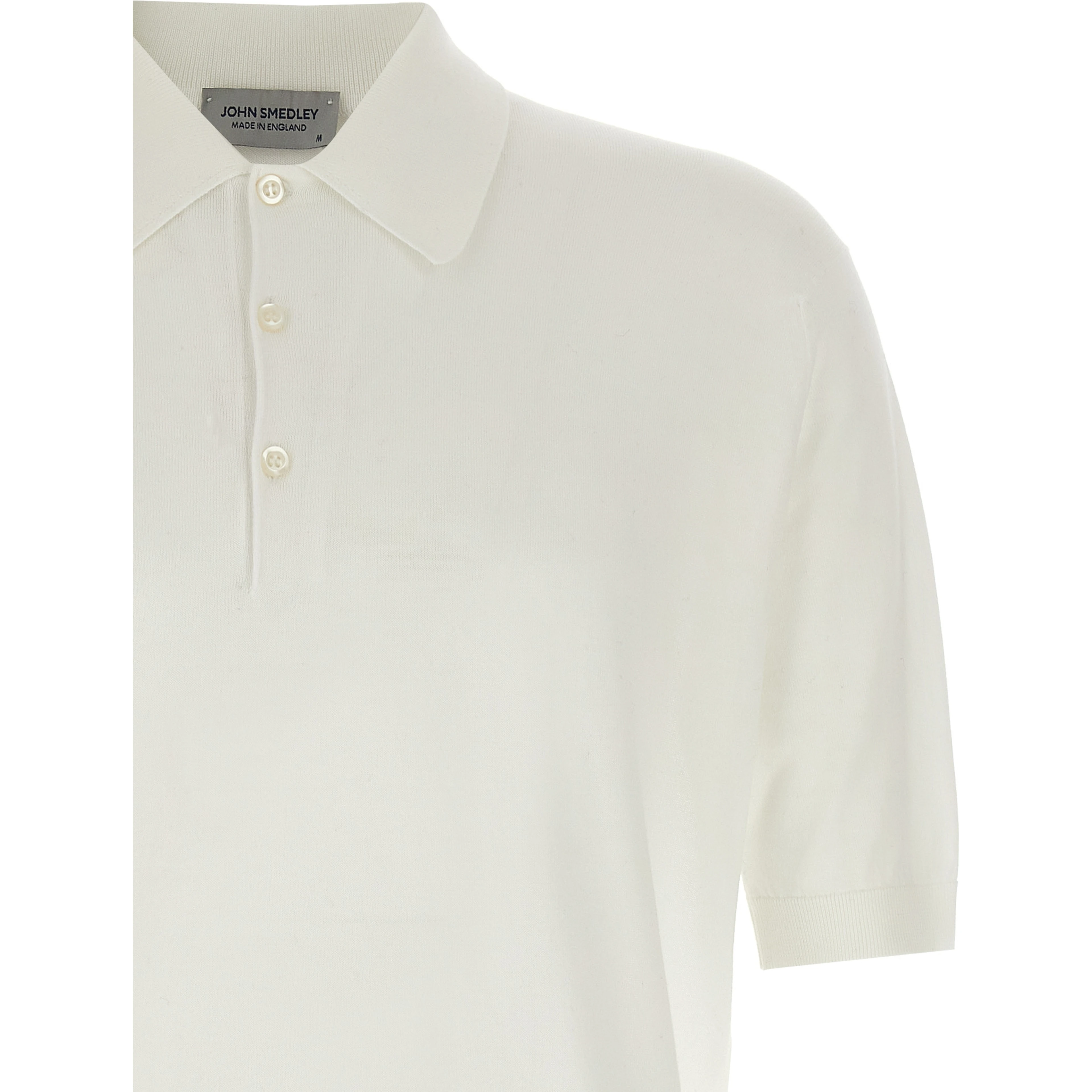 White Cotton Polo Shirt