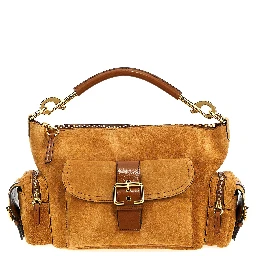 Brown Calfskin Shoulder Bag
