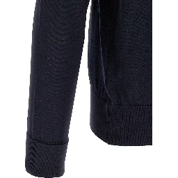 Blue Cotton Polo Shirt