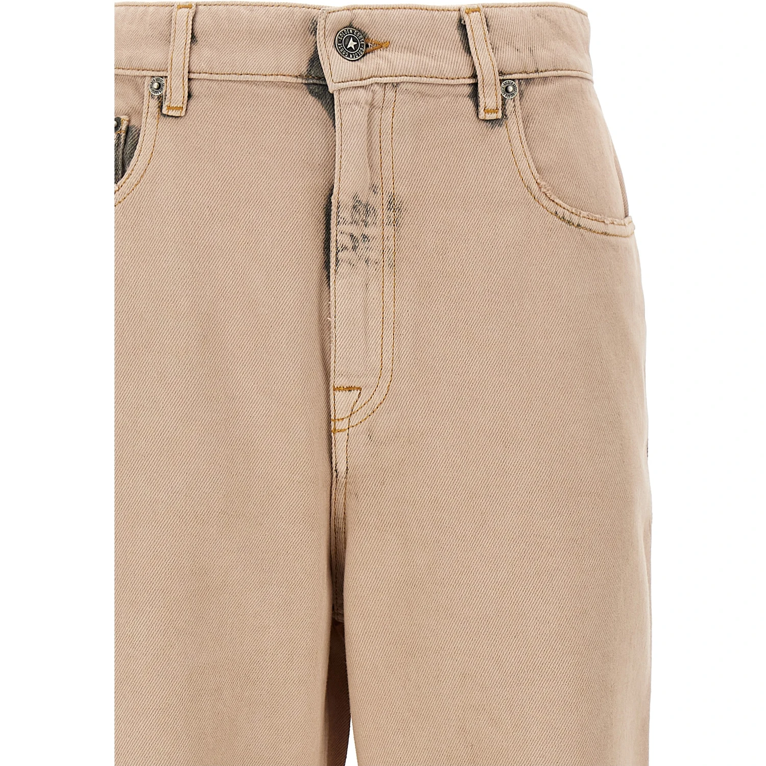 Multicolor Cotton Straight-Leg Jeans