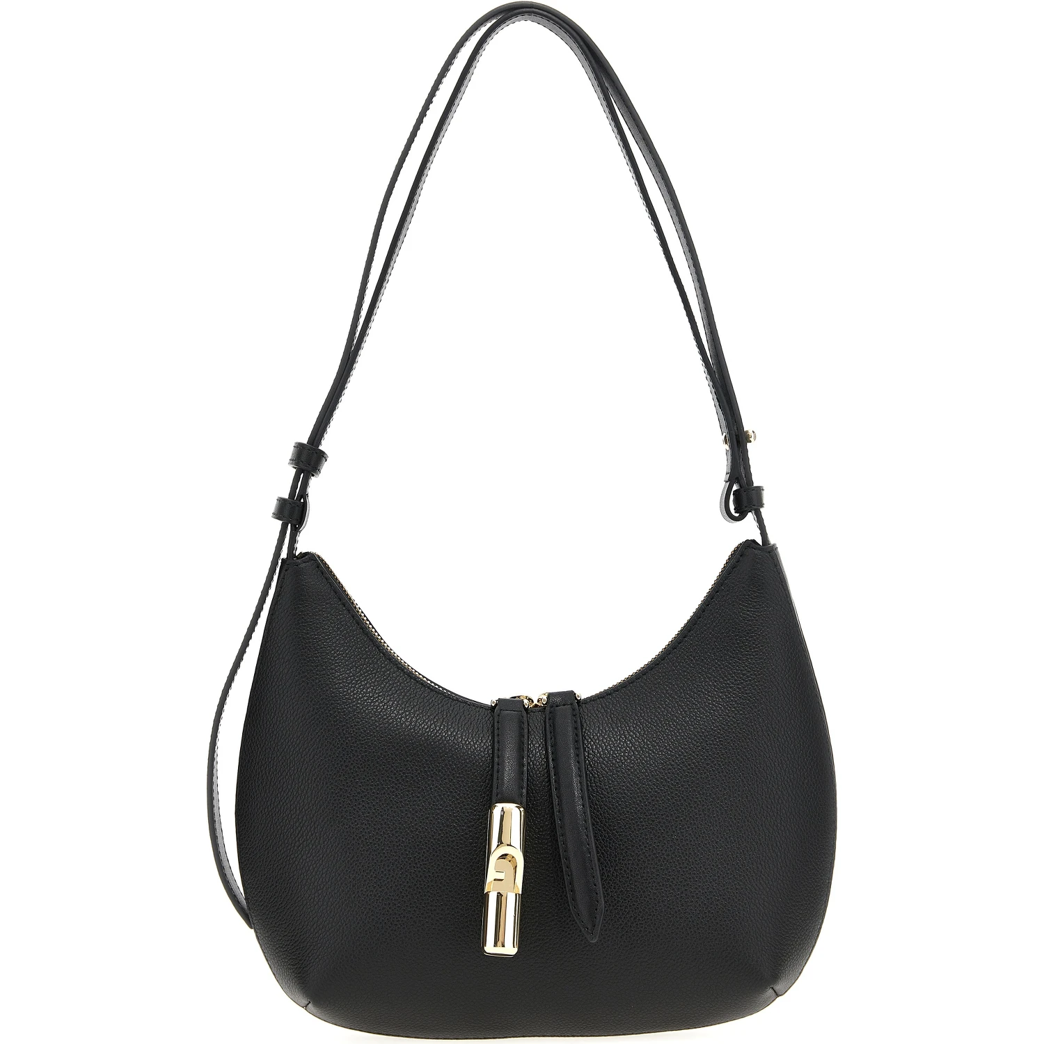 Black Leather Shoulder Bag