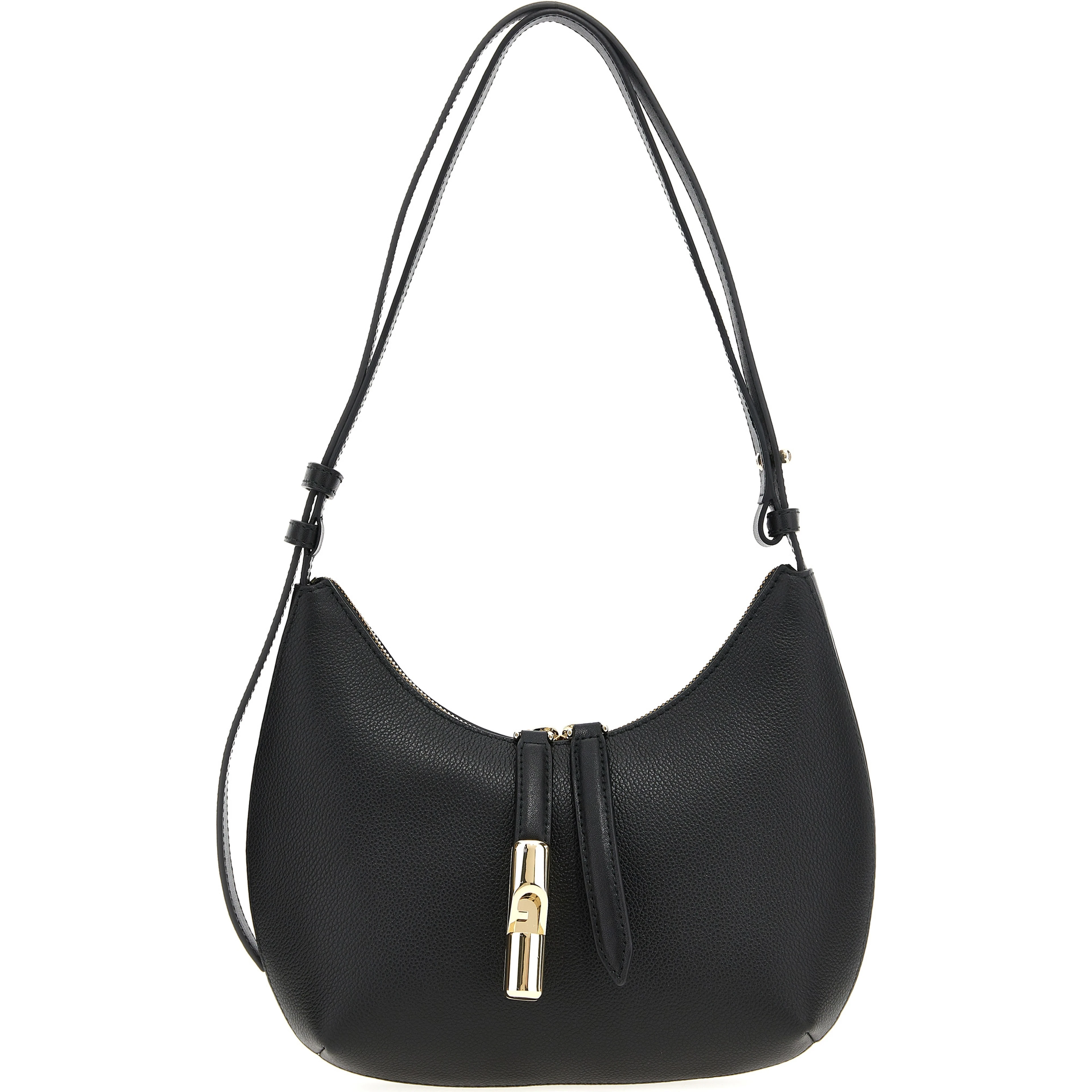 Black Leather Shoulder Bag