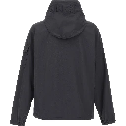 Black Polyester Shell Jacket
