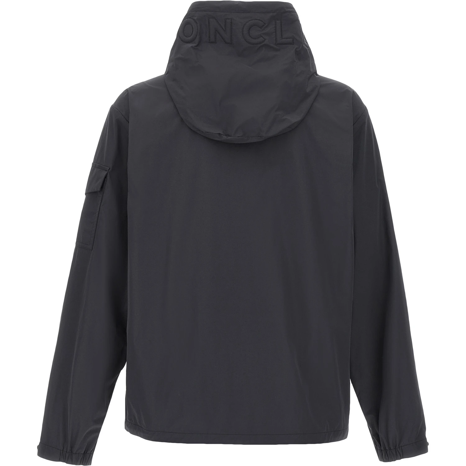 Black Polyester Shell Jacket