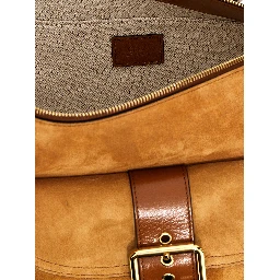 Brown Calfskin Shoulder Bag