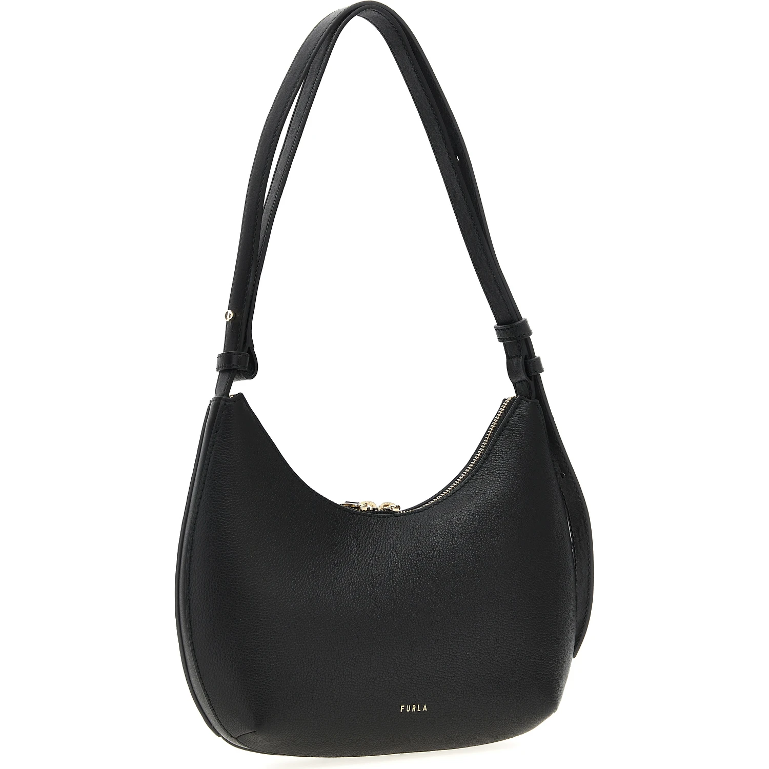 Black Leather Shoulder Bag