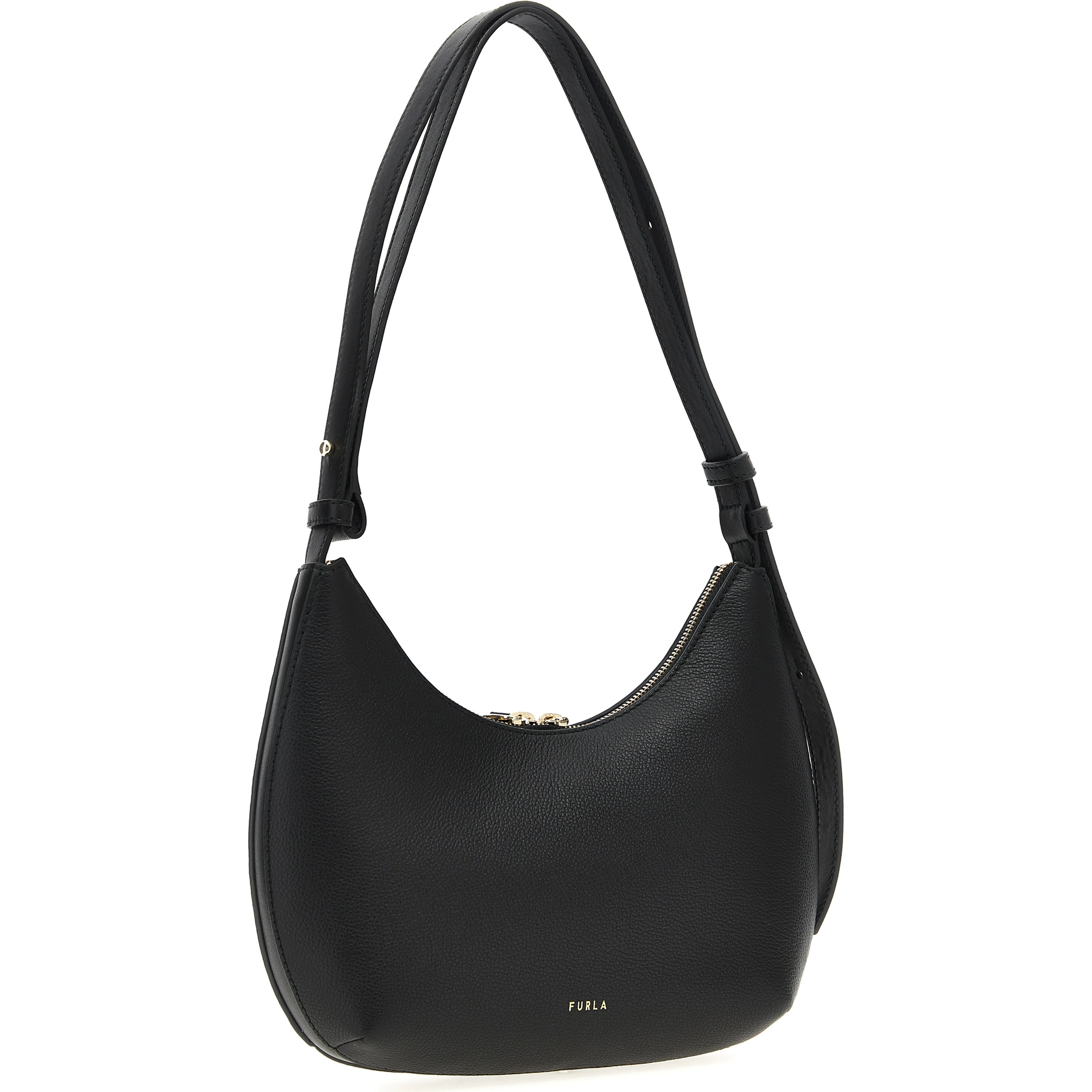 Black Leather Shoulder Bag
