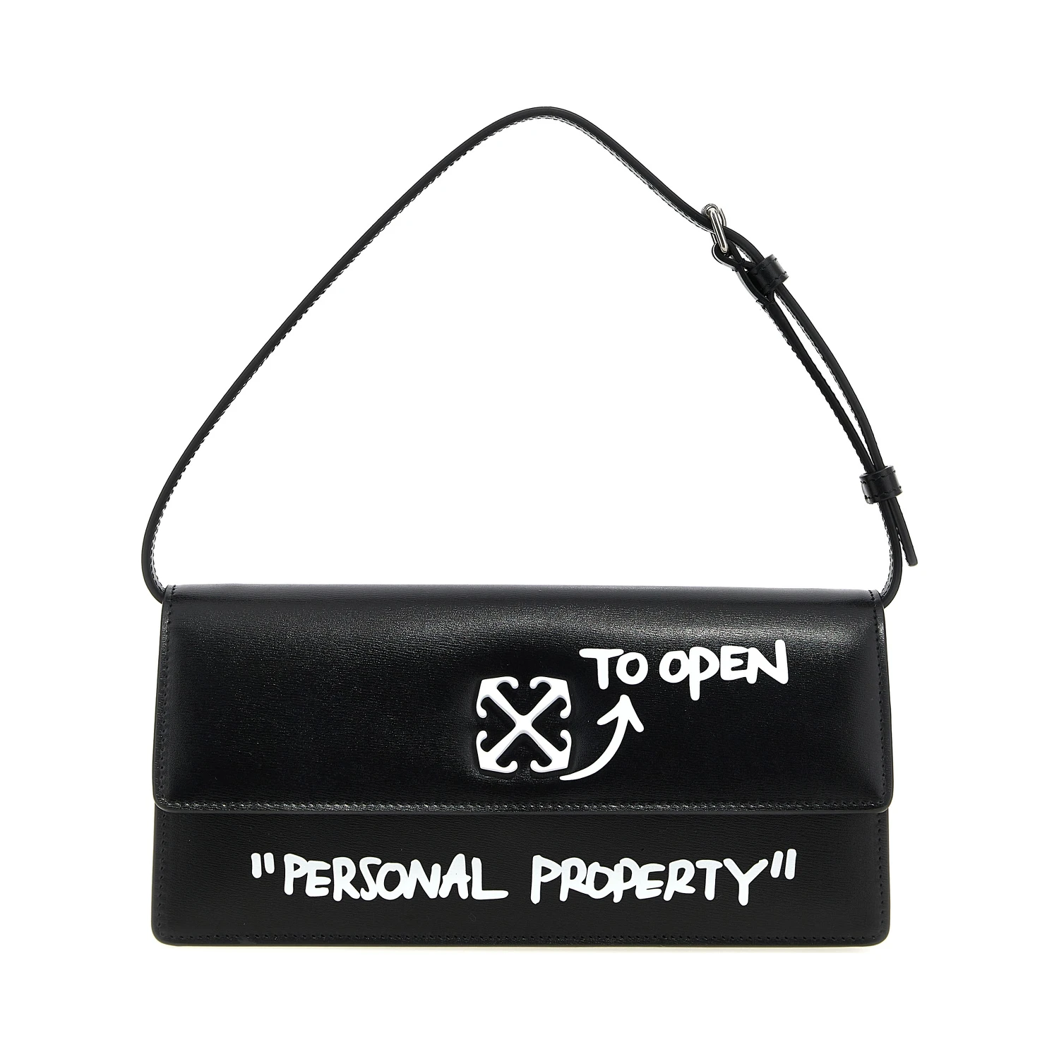 Bicolor Calfskin Shoulder Bag
