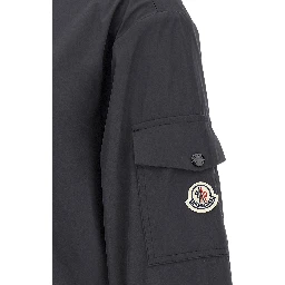 Black Polyester Shell Jacket