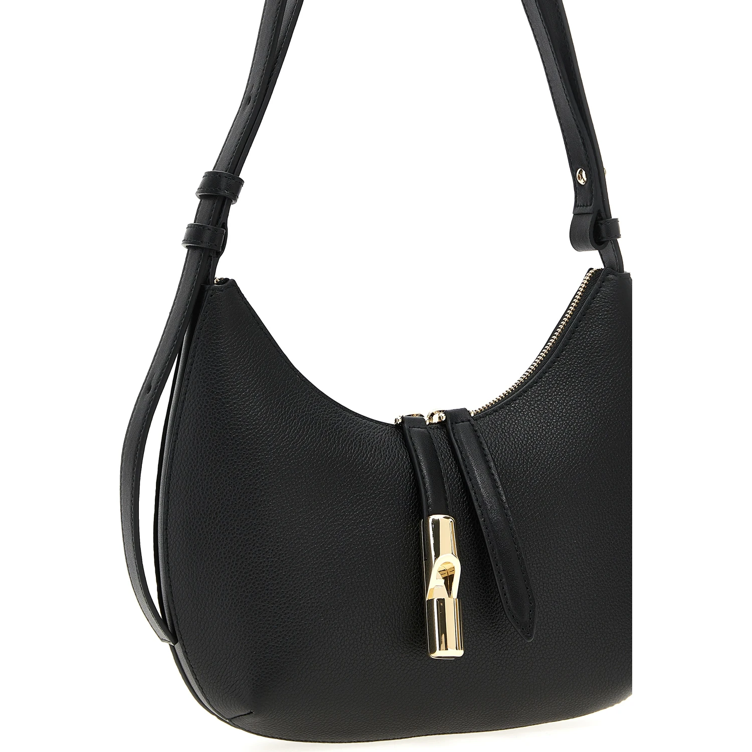 Black Leather Shoulder Bag