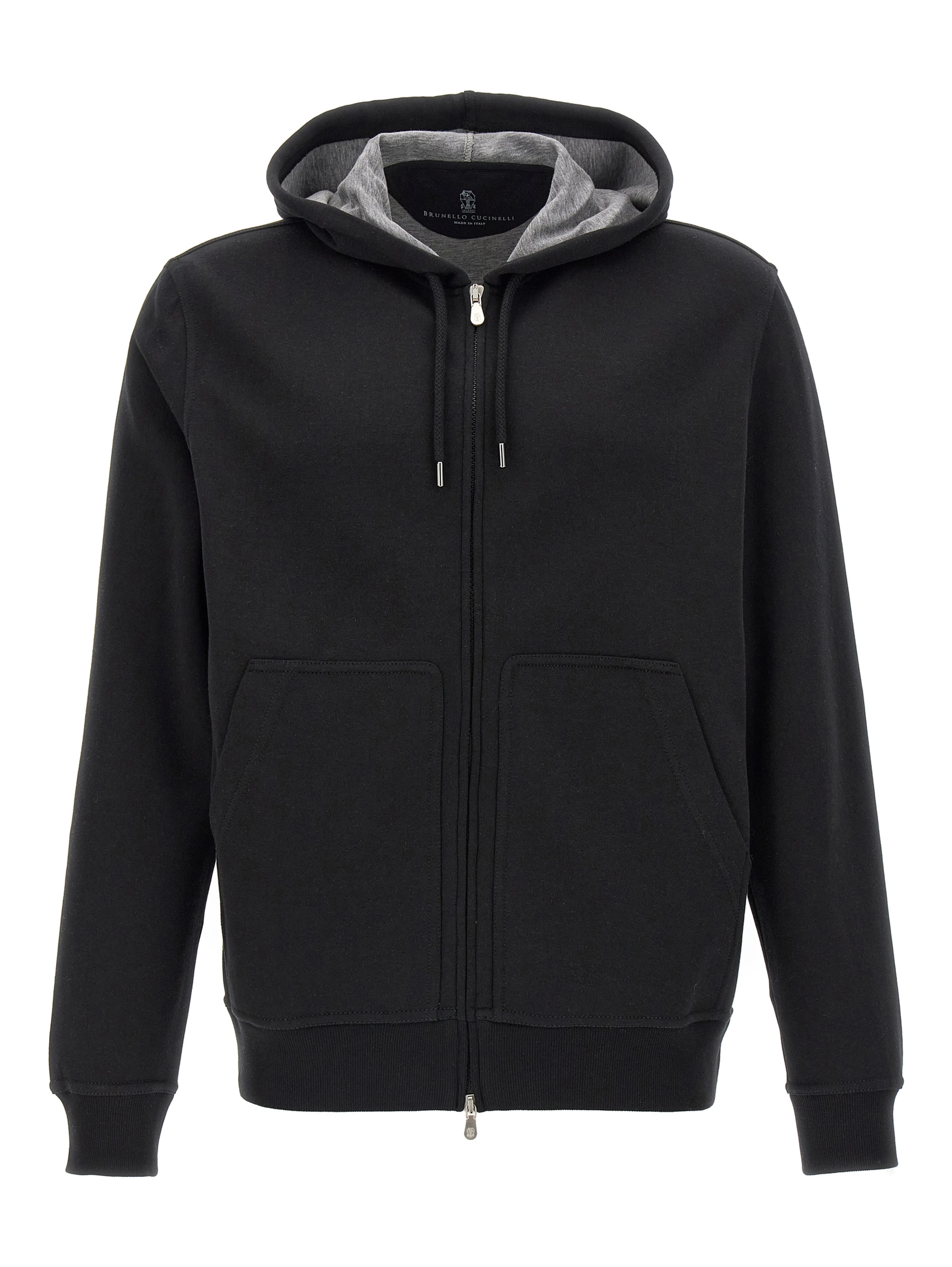 Black Cotton Sweatshirt