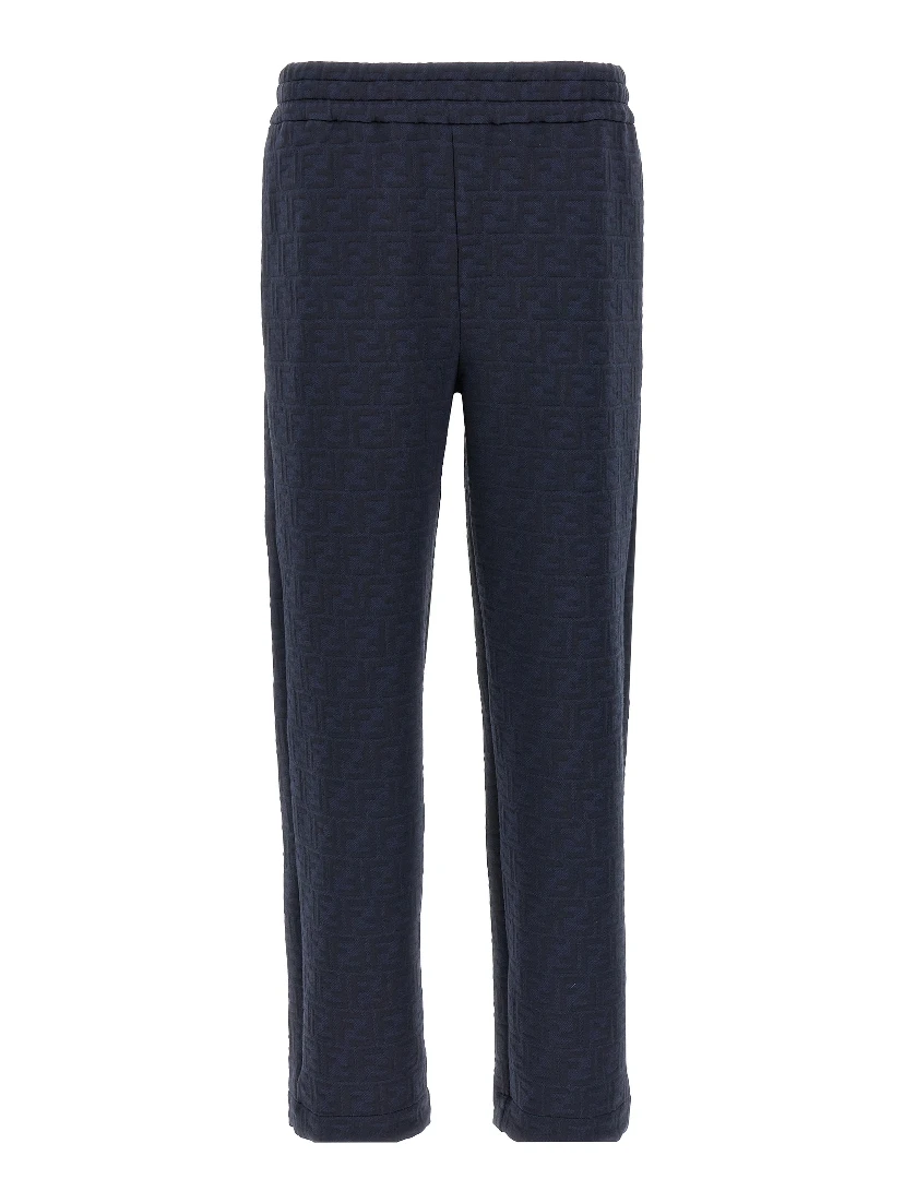 Blue Polyester Joggers (Workout Pants)
