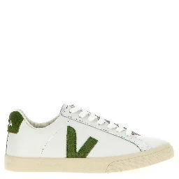 Bicolor Calfskin Low Top Sneakers