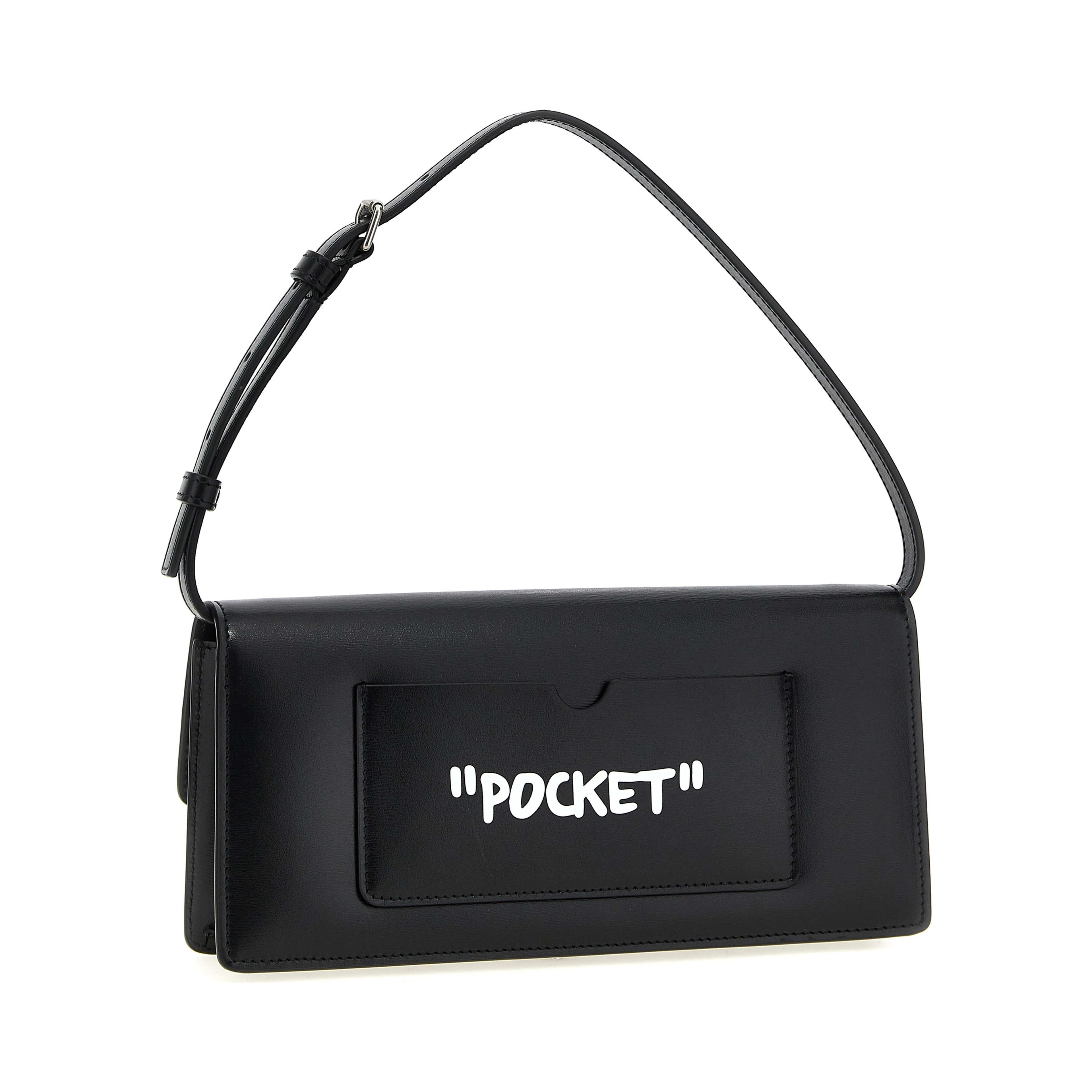Bicolor Calfskin Shoulder Bag