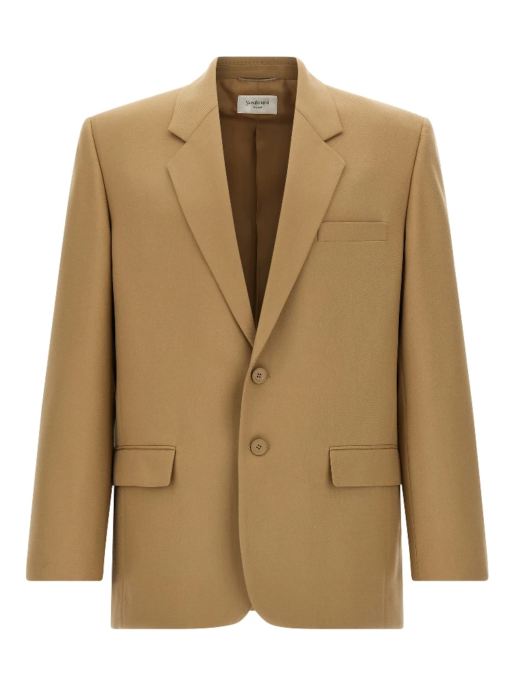 Beige Wool Blazer
