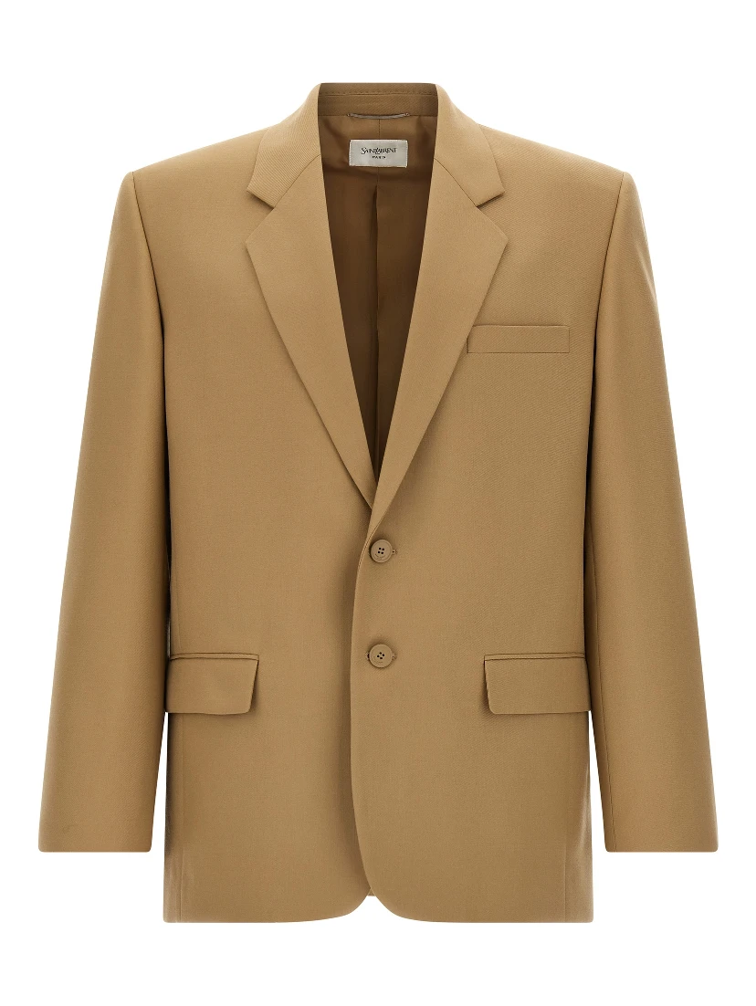 Beige Wool Blazer