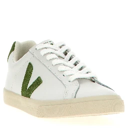Bicolor Calfskin Low Top Sneakers