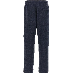 Blue Polyester Joggers (Workout Pants)