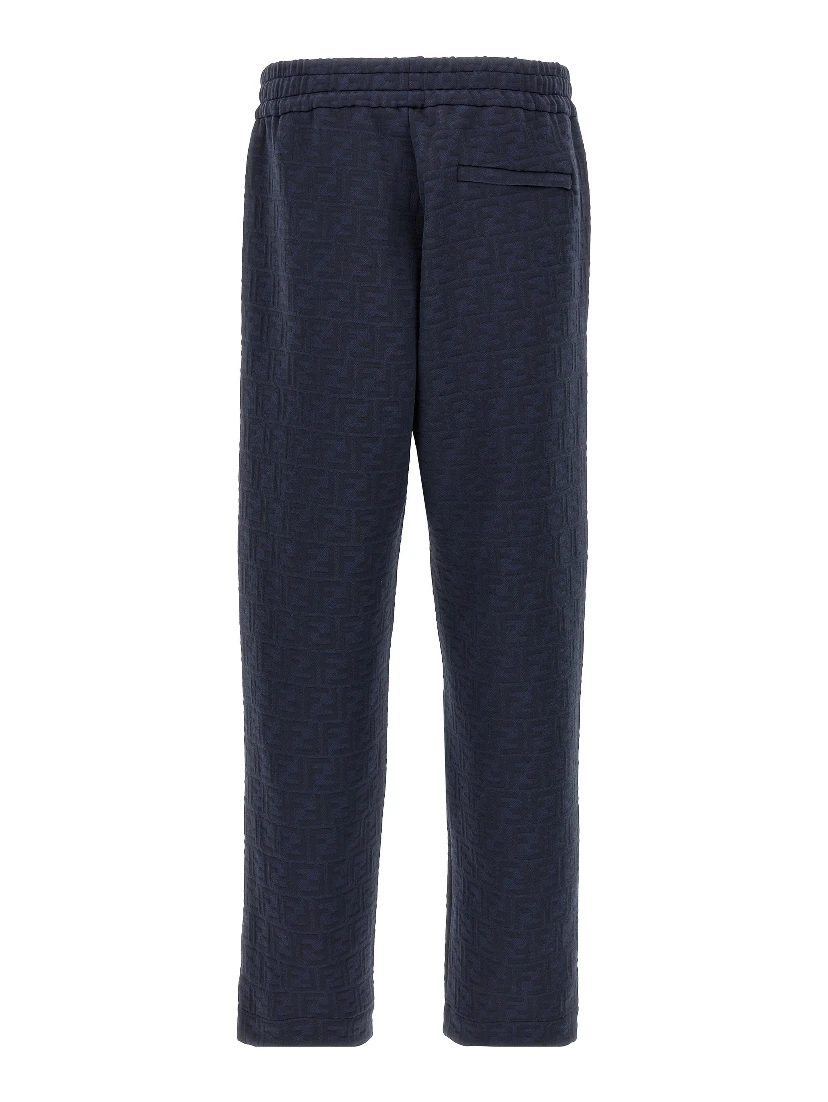 Blue Polyester Joggers (Workout Pants)