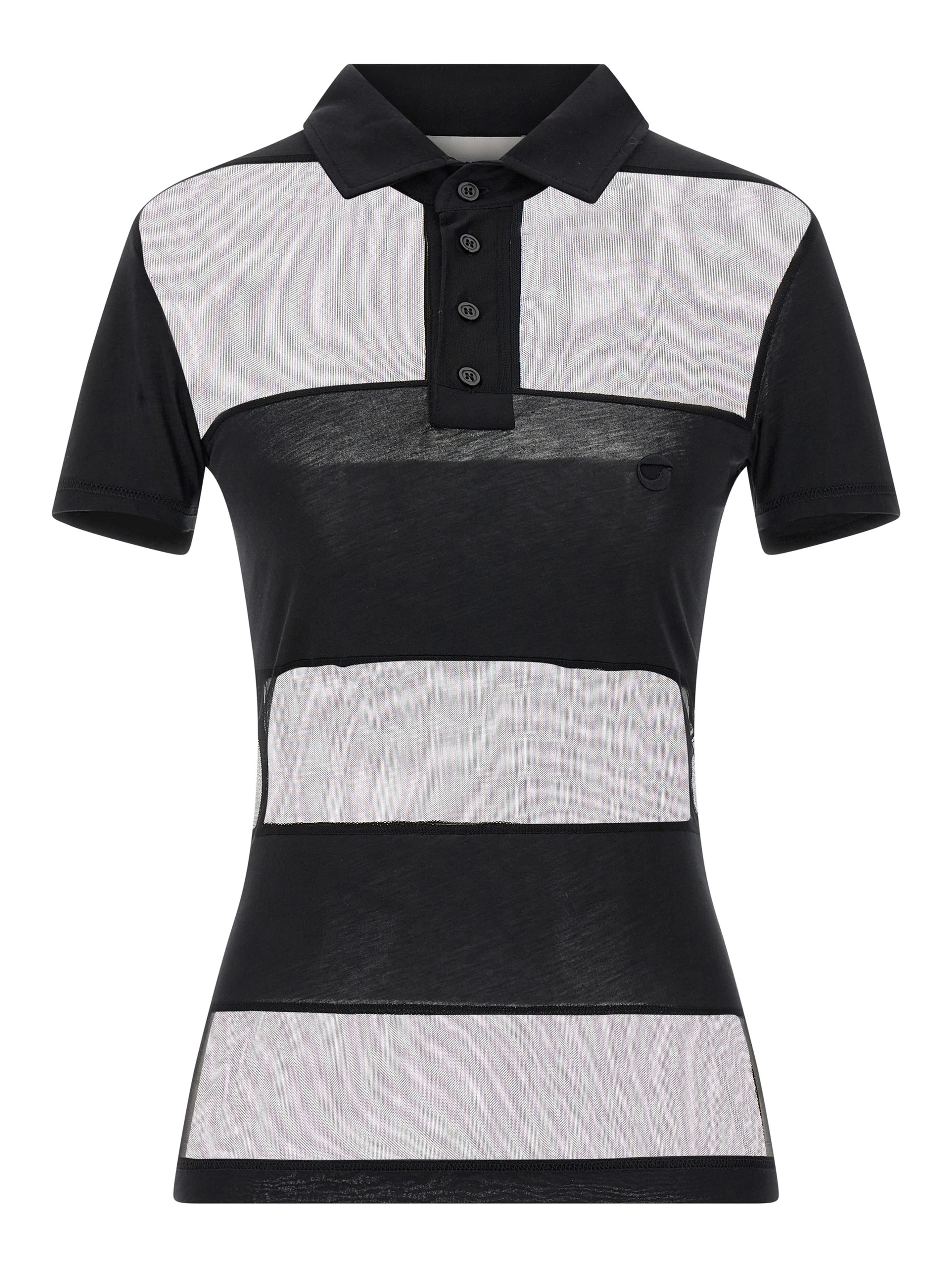 Black Cotton Polo Shirt
