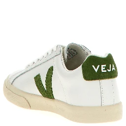 Bicolor Calfskin Low Top Sneakers
