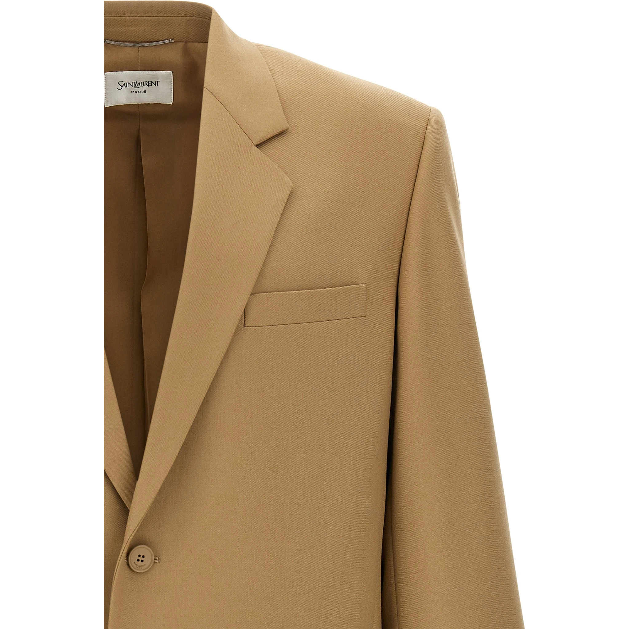 Beige Wool Blazer