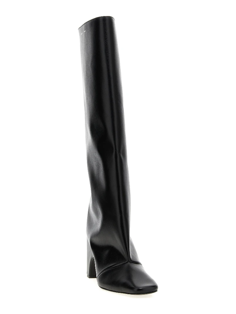Black Cowhide Over The Knee alternative