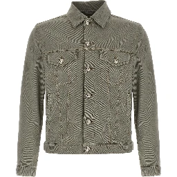 Gray Cotton Denim Jacket